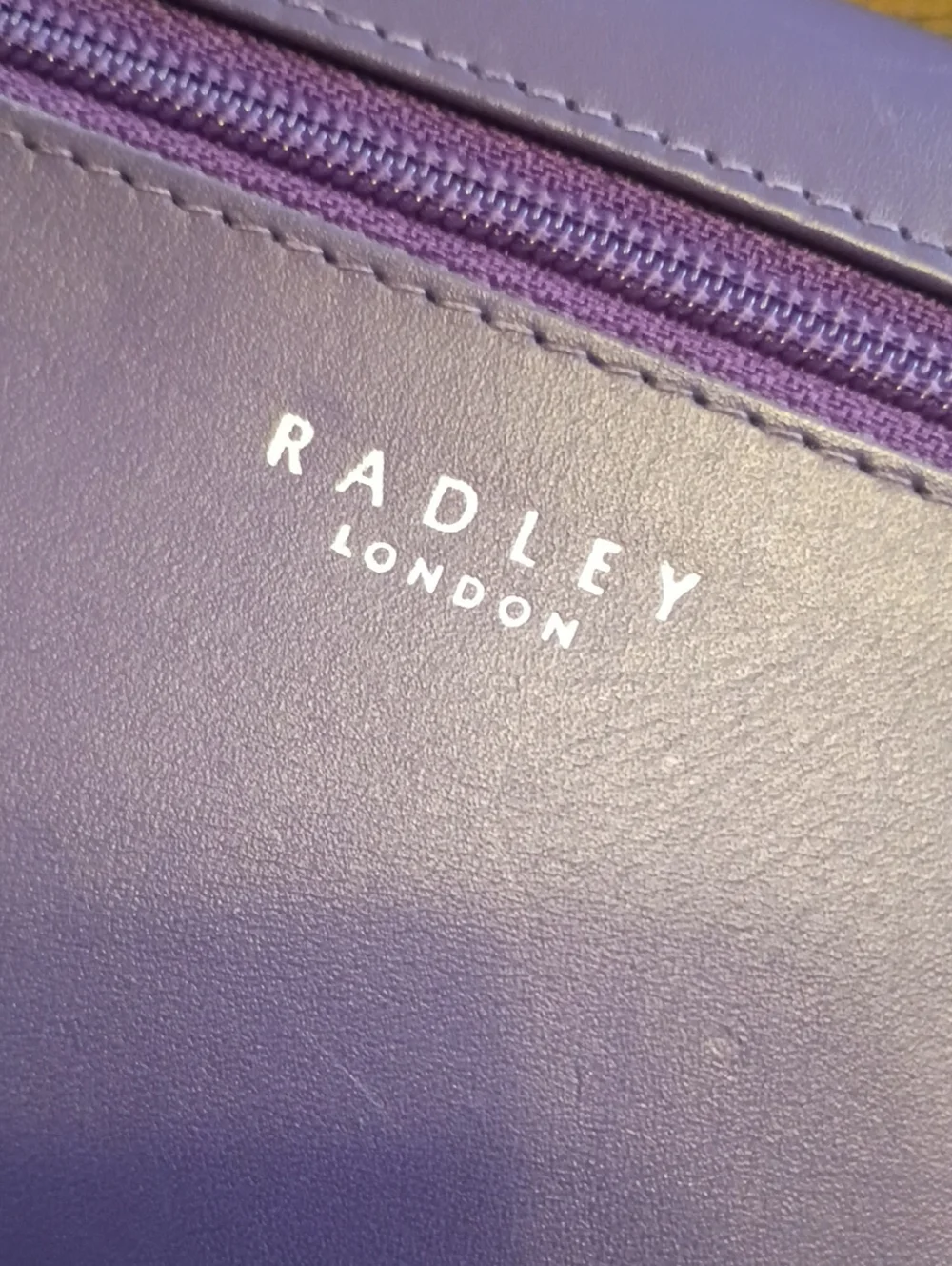 Radley london purple gingerbread Christmas dogs snow wallet
